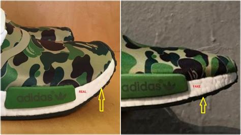 bape x adidas nmd fake|how to identify nmd shoes.